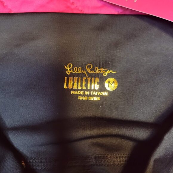 Lilly Pulitzer Luxletic Carpe Vida Flare Legging – Size M, Onyx Black - Picture 4 of 7